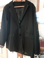 WOMEN'S BLACK XXL CASUAL SMART JACKET