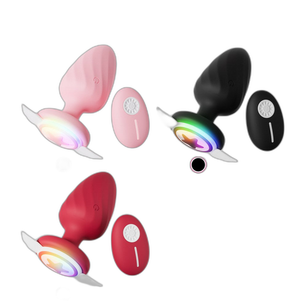 Angel - Vibrating Butt Plug - Light Up Butt Plug - 12 Frequency Anal Vibrator