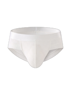 3 Pack Men's Cooling Silktech Briefs - U-Pouch Design & Checkered Antibacterial Lining