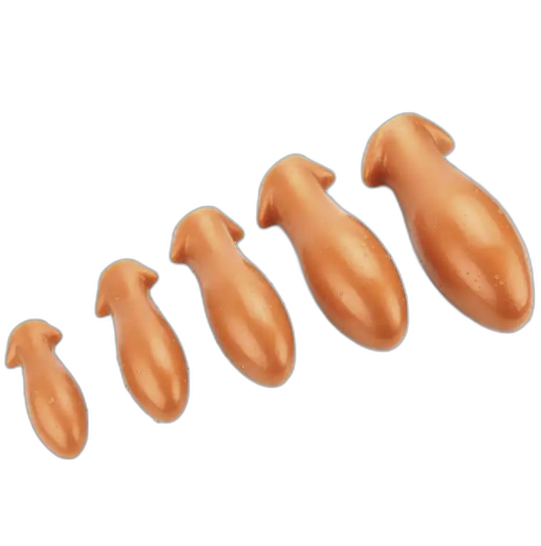 ELITE Liquid Silicone Torpedo Plug Small Bronze