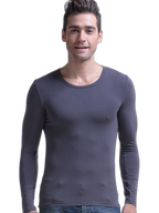 Mens Ultra Soft Low Cut V-Neck Thermal Shirt