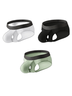 3-pack Men's Open Crotch Sexy Bullet Briefs