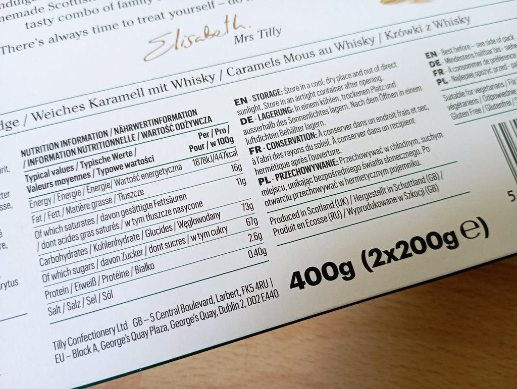 SCOTTISH MALT WHISKEY FUDGE 400G