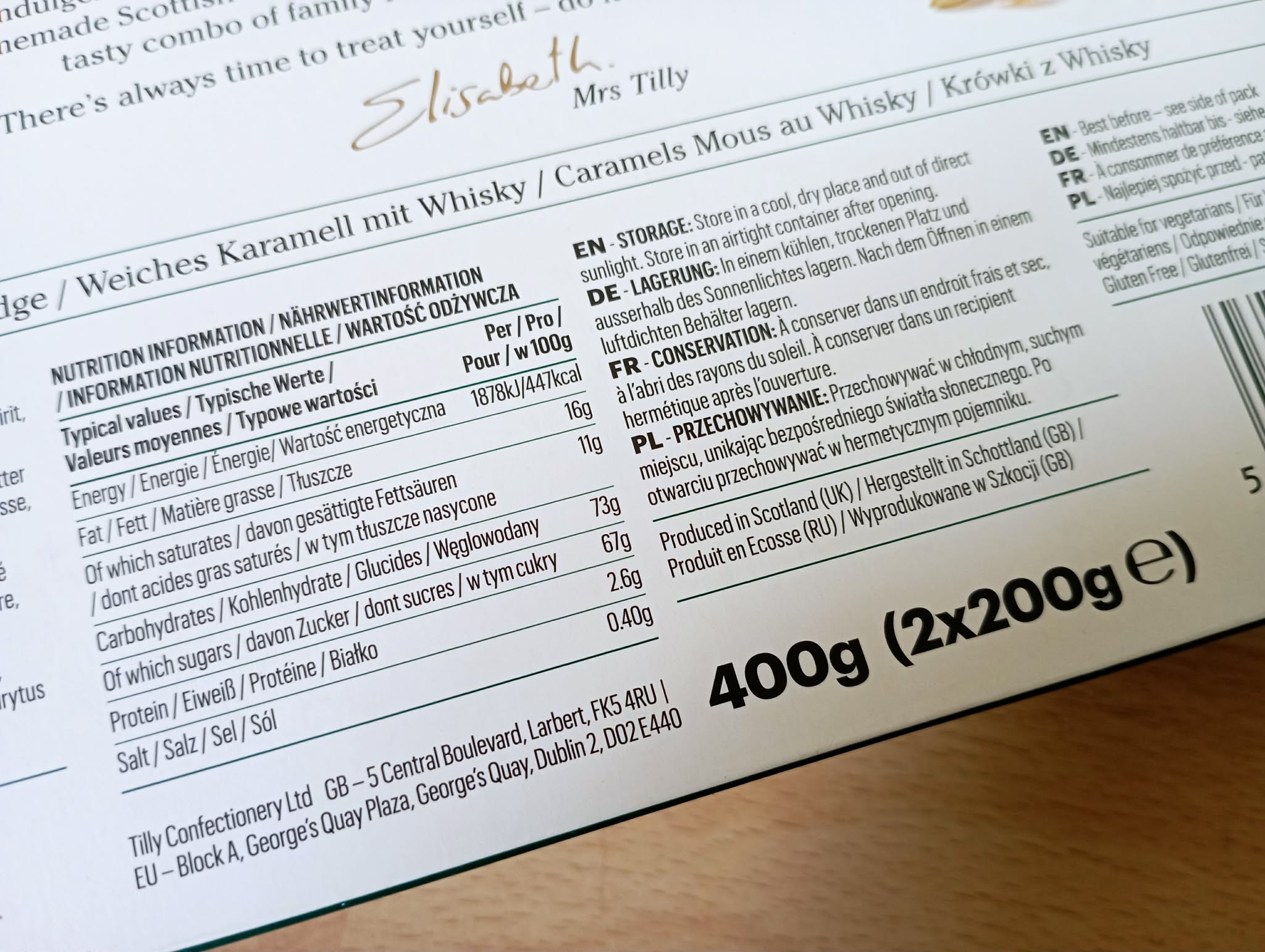 SCOTTISH MALT WHISKEY FUDGE 400G