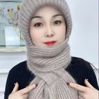 Hand-knitted Stylish And Versatile Outdoor Cold And Wind-proof Hat