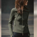 Trendy Lightweight Mature-style Slim-fit Knit Bottoming Top