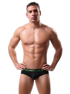 3 Pack Men's Striped U-Pouch Breathable Casual Briefs