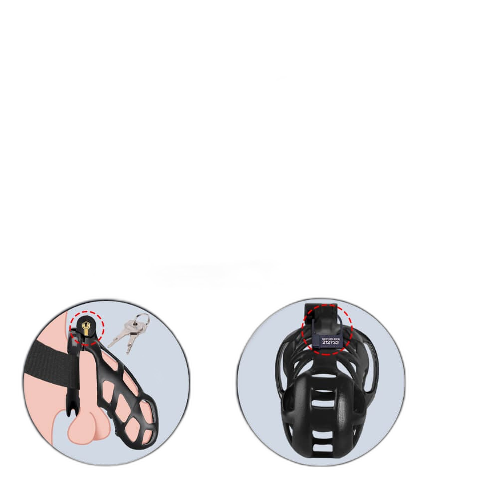 Cosmas - Male Chastity Cage - Chastity Cage Belt - Dick Cage
