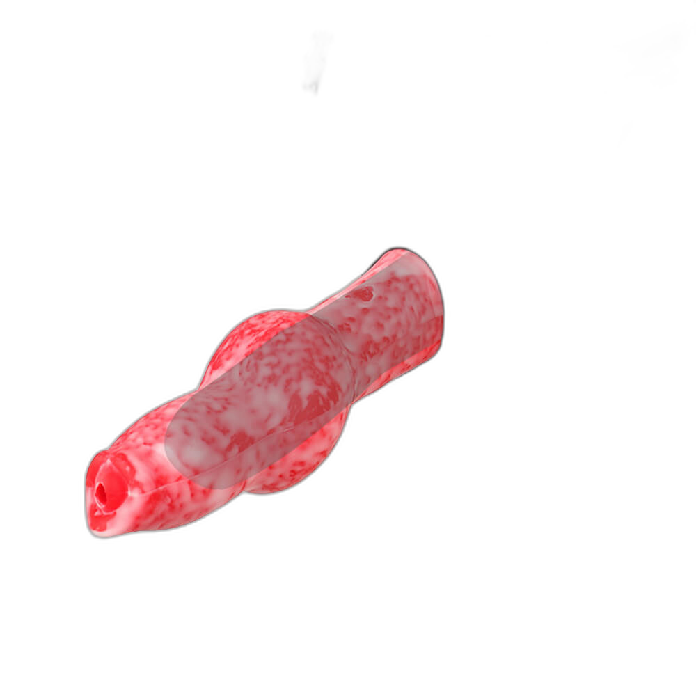 Shooter - 6-7 Inch Penis Sleeve With Harness - Knotted Cock Extender