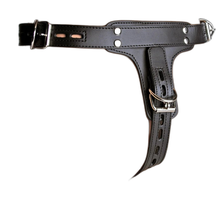 ruff GEAR Leather Locking Chastity Belt