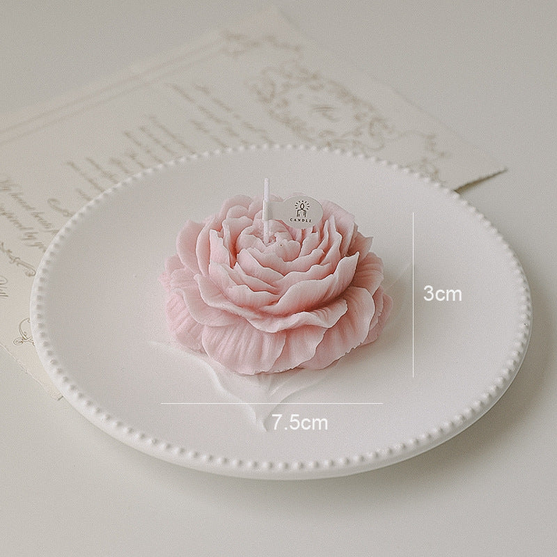 Aromatherapy With Hand Gift Peony Shape Candle Valentine's Day