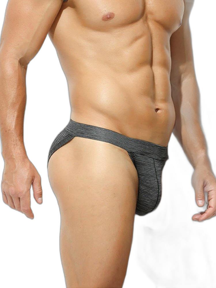 3 Pack Men's Breathable Mesh Odor-Resistant Solid Color Sexy Briefs