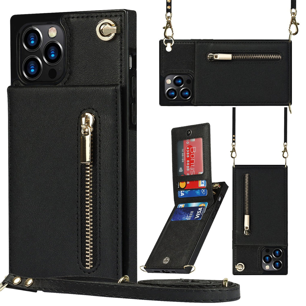 Mobile Phone Case Leather Messenger Protective Cover