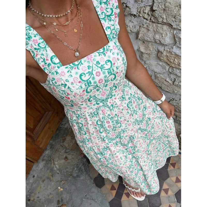 Fashion Casual Printing Dress Women