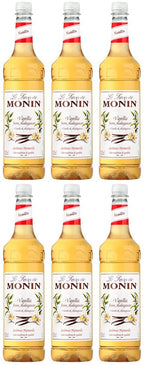 6 x Monin Vanilla From Madagascar 100Cl