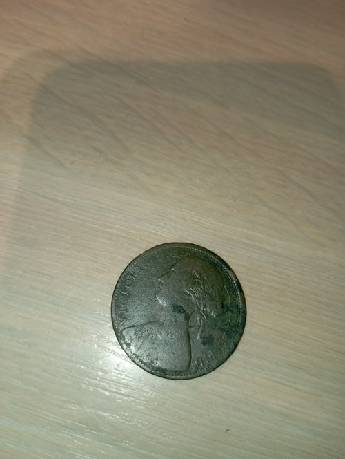 1861 Queen Victoria "Bun Head"ONE PENNY