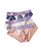 3 Pack Men's Ice Silk Breathable Mesh Low-Rise Classic Briefs