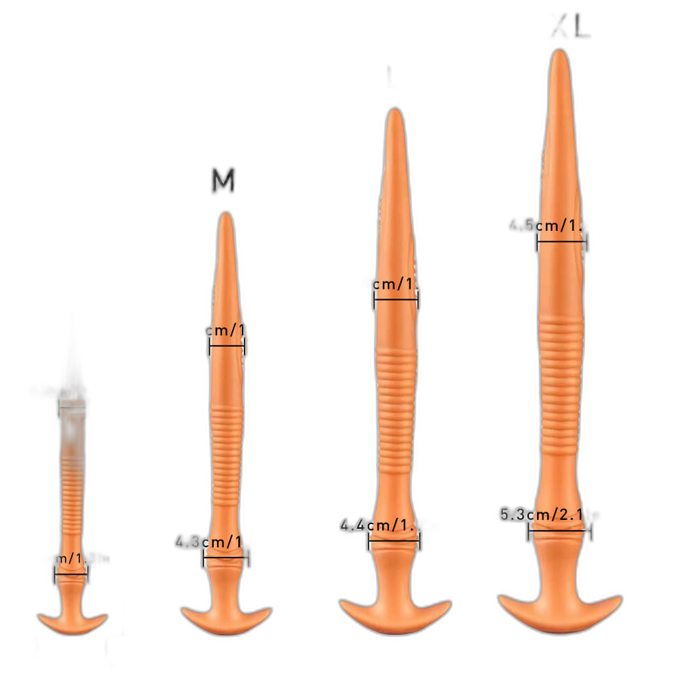 The Eel Anal Plug - Long Butt Plug - Ribbed Butt Plug