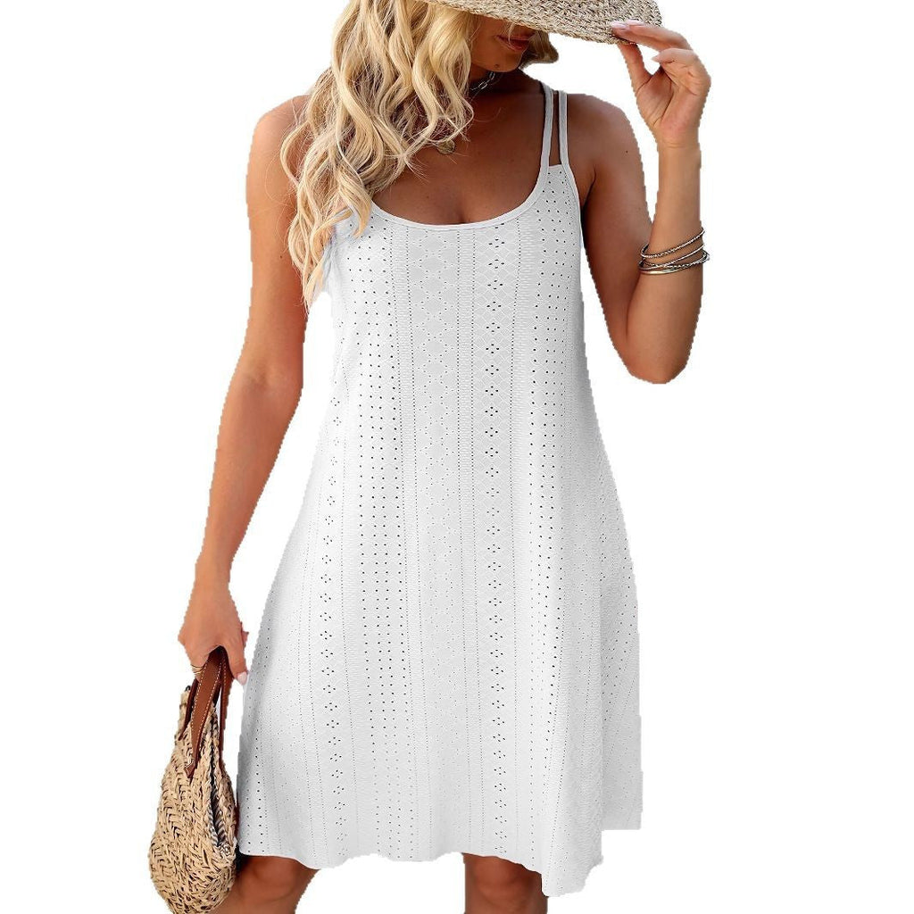 Graceful And Fashionable Level Sense Sling Gentle Dress