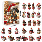 Christmas Coming Blind Box Sausage Dog Cup Pendant