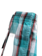 Mens Plaid Front Pouch Boxer Shorts