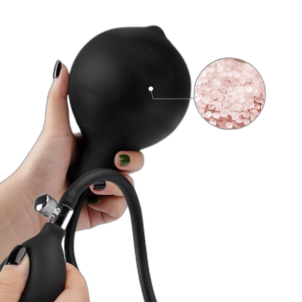 Spiral - Inflatable Butt Plug - Silicone Anal Plug
