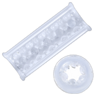 Transparent Ribbed Sleeve Masturbator