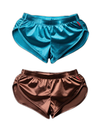 2 Pack Men's Home Loose-Fit Solid Color Seamless Smooth Boxers