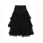 Sweet Floral Mesh Maxi Dress With Intricate Ruffle Detailing And Asymmetrical Hemversatile And Chic