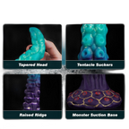 Poseidon - 13.7 Inch Tentacle Dildo - Long Deep Dildo