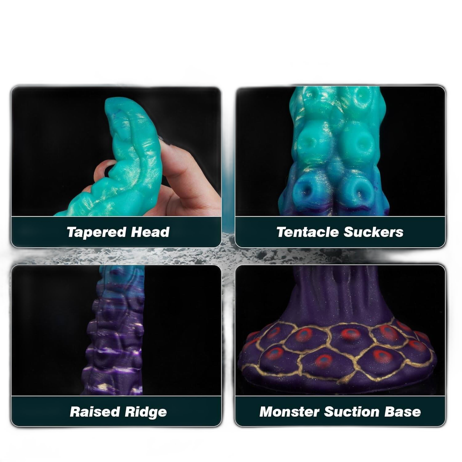 Poseidon - 13.7 Inch Tentacle Dildo - Long Deep Dildo