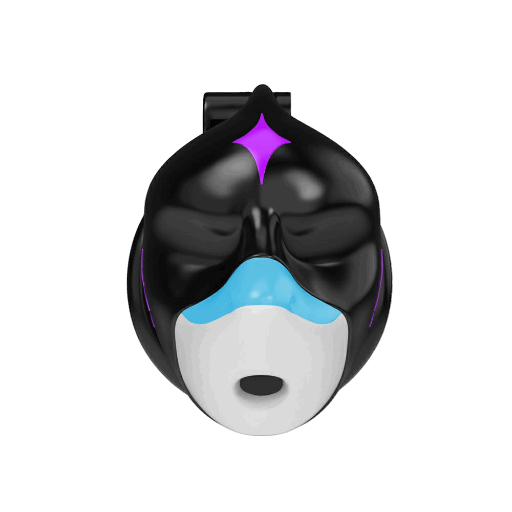 Furrjoi Shark Chastity Cage Purple