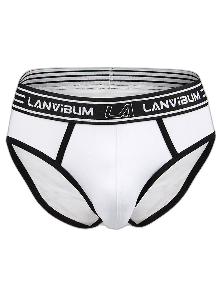 Men’s Spliced Color Pouch Briefs