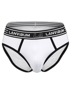 Men’s Spliced Color Pouch Briefs
