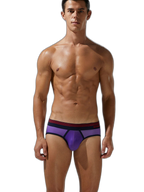 Men’s Spliced Lines Briefs in Ombre