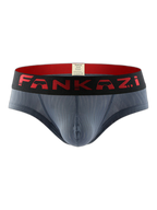 3 Pack Men's Striped U-Pouch Breathable Casual Briefs