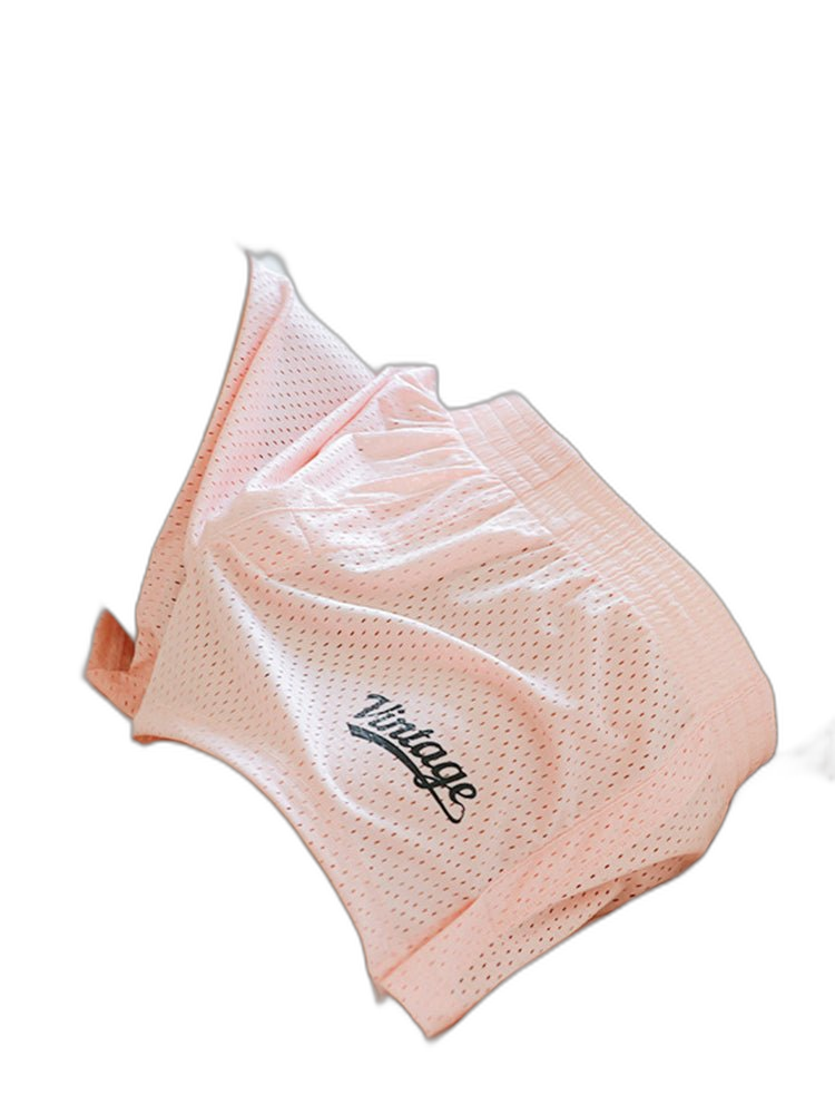 2 Pack Men's Seamless Comfort Quick-Dry Lightweight & Airy Mesh Boxers Shorts