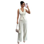 The Power Set – Women’s Sleeveless Vest & High Waist Trousers Co-ord