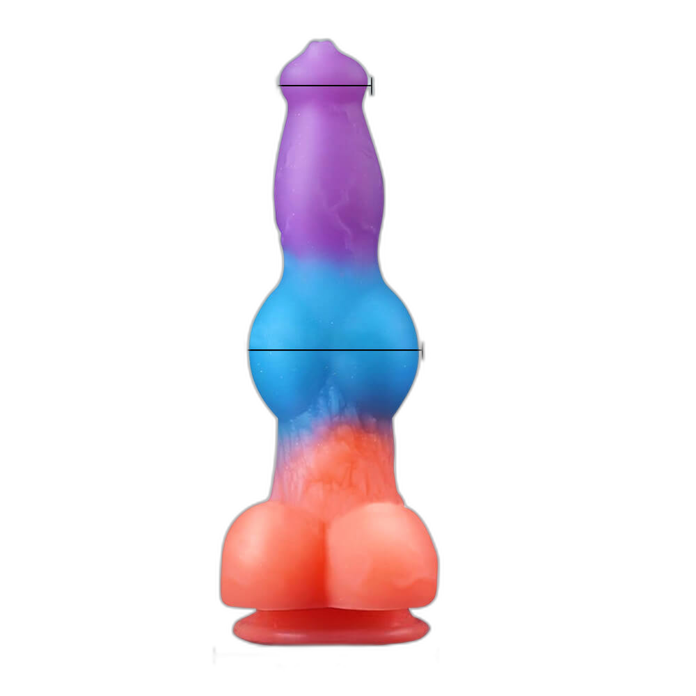 Simon - 9.3 Inch Vibrating Squirting Dildo - Glow In The Dark Dildo