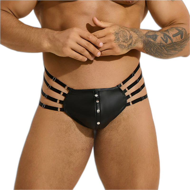 Leather Strap Thong