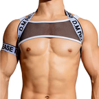 Dog & Master Harness And Cuff Set White