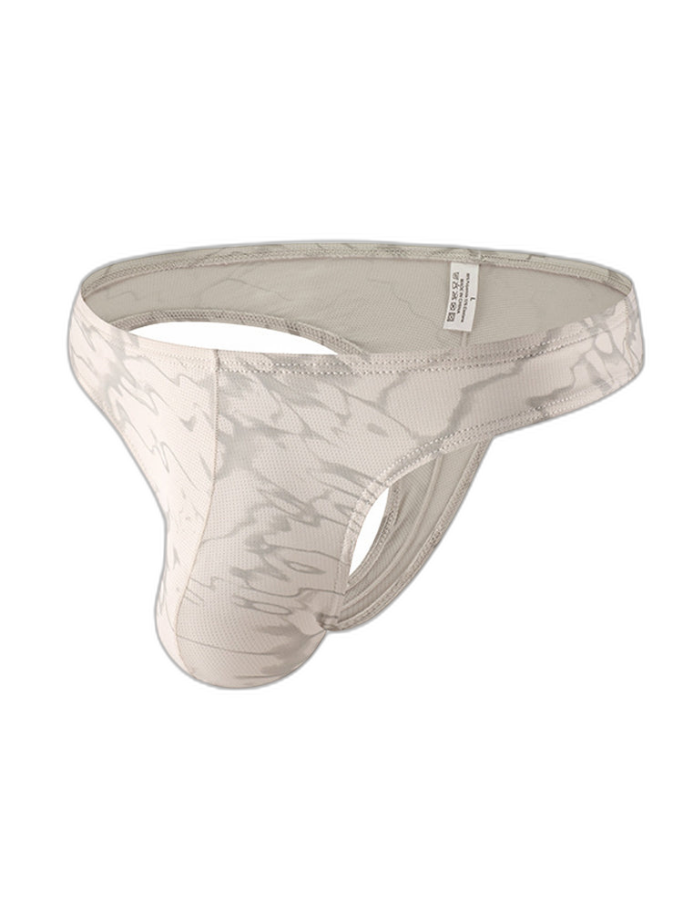 4-pack Men's Supportive Fit Lightweight & Airy Breathable Thong & Strings