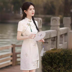 Delicate And Exquisite Lace Cheongsam Youthful-style Dress