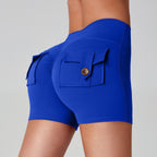Sports Fitness Workwear Pocket Training Peach Quick-dry Butt-lifting Yoga Pants