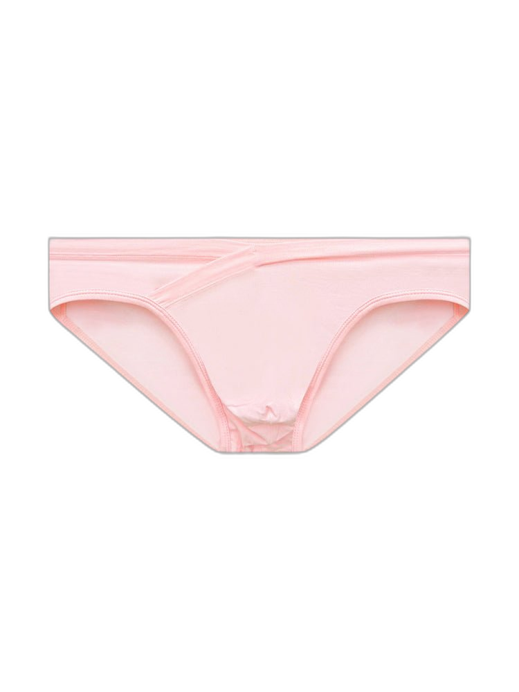 2 Pack Men's Ultra-Soft Modal Breathable Mesh Ice Silk Briefs