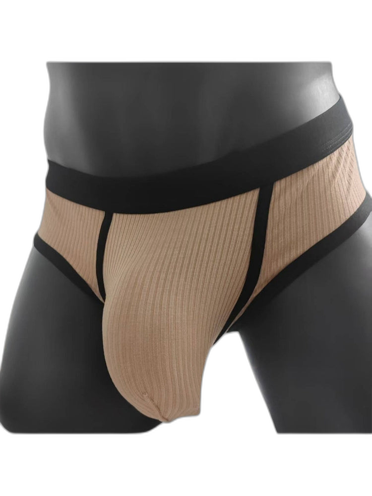 3 Pack Men's Seamless Comfort Large Supportive Pouch Sexy Low-Rise Briefs