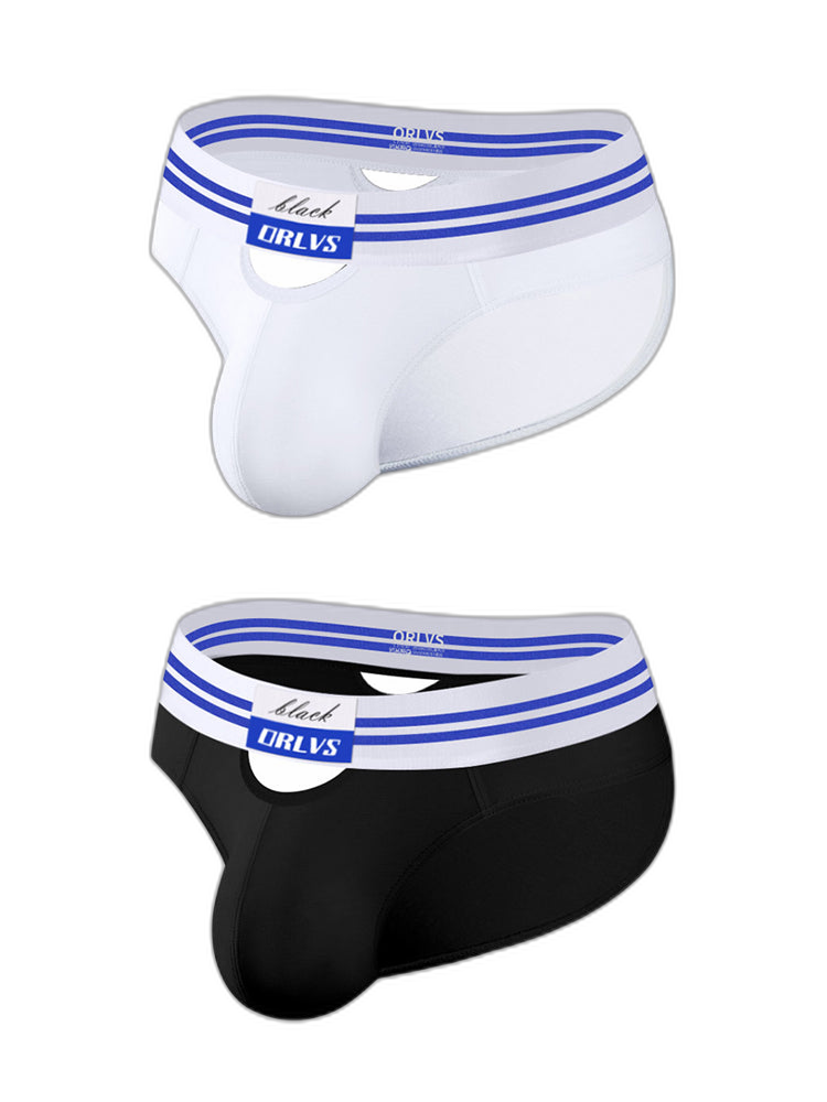 2 Pack Men's Low-Rise Breathable Modal briefs