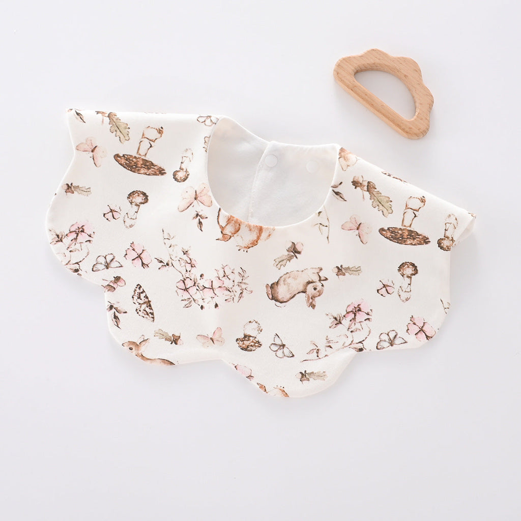 Pure Cotton Waterproof Baby Bib | Anti-Rash Drool Bib Newborn