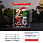 2026 New Year's Day Decoration Christmas Window Stickers