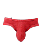 2 Pack Men's Low Rise Back Hollow 3D U-convex Large Pouch T-Back Briefs